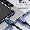 Быстрозарядный кабель Type-C мощностью 120 Вт для ноутбуков Apple 15/16 и Huawei