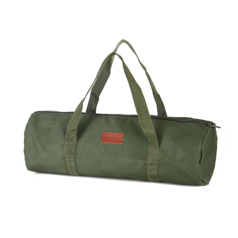 Oxford Cloth Camping Tent Storage Bag Cylindrical Bag Hiking Tool Handbag  Outdoor