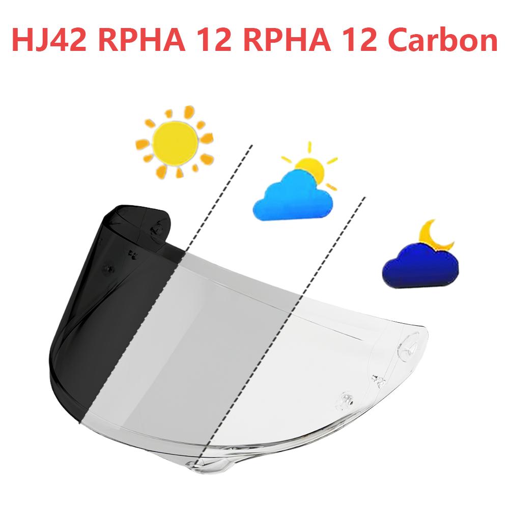Фотохромный визор для шлема HJC RPHA12 Carbon RPHA12 RPHA12N HJ42 Замена лицевого щитка Мотоциклетный визор Высокая прозрачность Линза