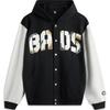 Баскетбольная серия Li Ning Bad Five Letter Splicing Single Button с капюшоном, удобная дышащая свободная кардиган-толстовка, мужская толстовка AWDU261-5