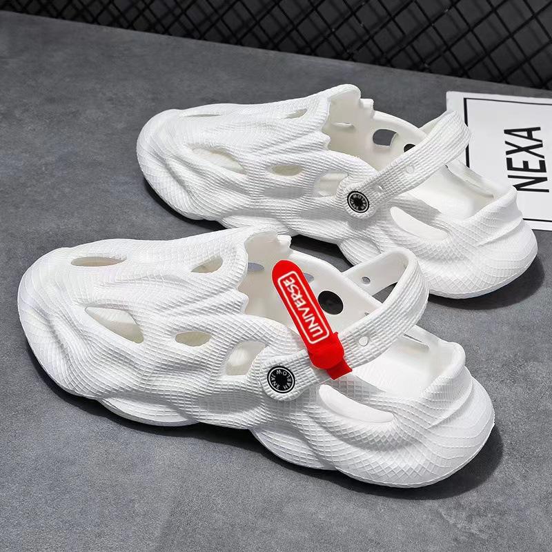 Летние мужские тапочки, удобные уличные сандалии на платформе, пляжные шлепанцы, мужские домашние шлепанцы, обувь для ванной комнаты