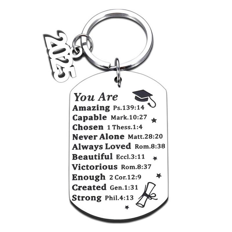 Выпускной брелок 2025 года, вдохновленные подарки для выпускников университетского колледжа, средней школы, сувенир для старшеклассников