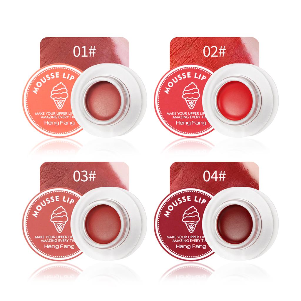 HengFang Jelly Mousse Водостойкий стойкий мусс для губ с грязью 1,8 г