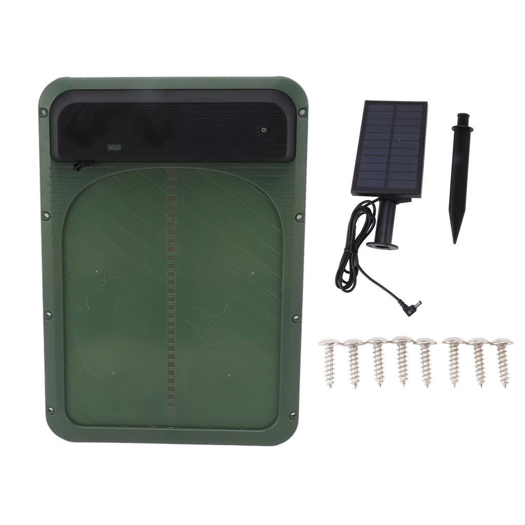 Автоматическая дверь курятника на солнечной энергии, безопасная дверь курятника с датчиком освещенности для домашней птицы, синяя