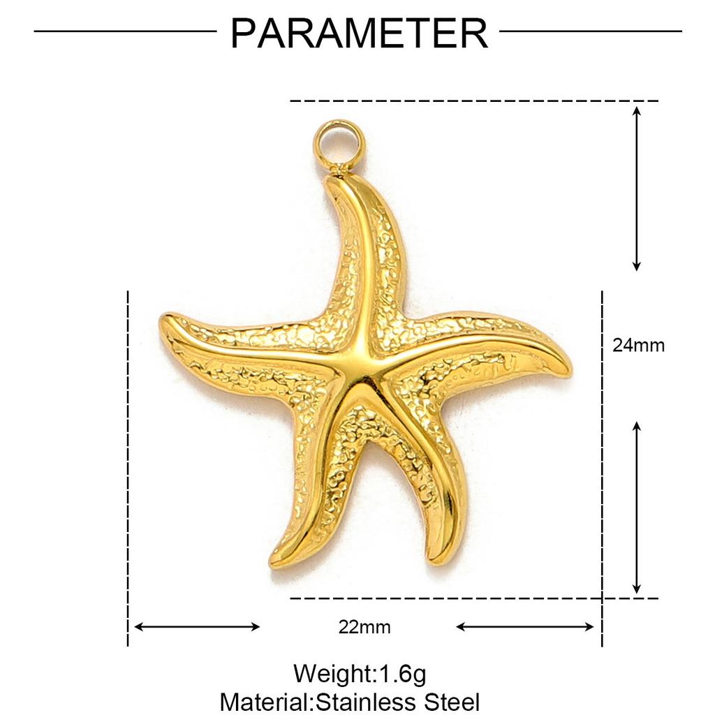 5pcs/Lot French Retro Stainless Steel Seahorse Starfish DIY Charms Women Turtle Elephant Dolphin Necklace Pendant Animal Jewelry