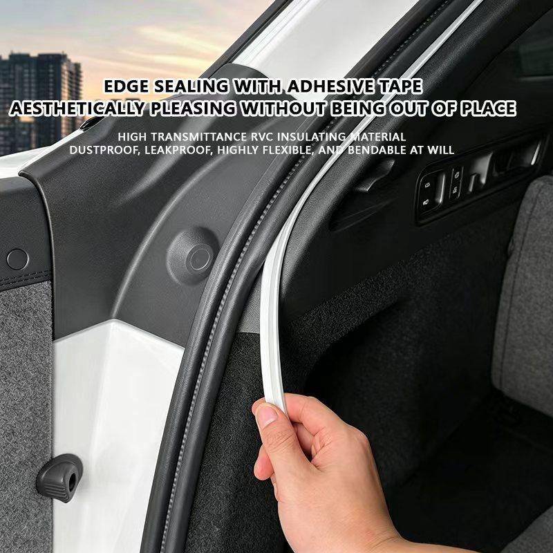 FOR TESLA MODEL S Rear Trunk Light LED Surround Light Silicone Light Modification Light Yellow White Car Accessories Neon Lights 4