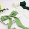 3 Rolls Handmade Chiffon Ribbon DIY Craft Hairy Chiffon Ribbon Fringe Chiffon Silk Ribbon Wrapping