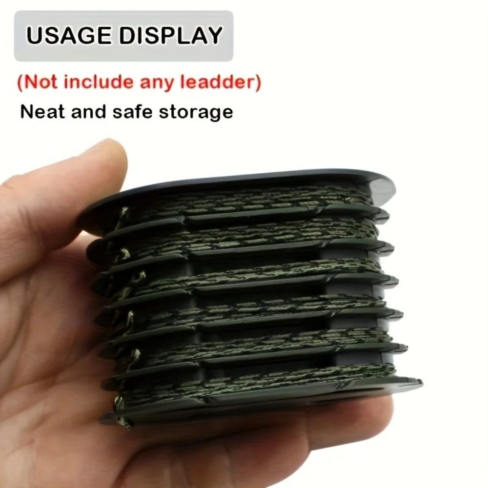 Holds 6 Leaders Fishing Leader Storage Box Tangle-Free Design Carp Fishing line Storage