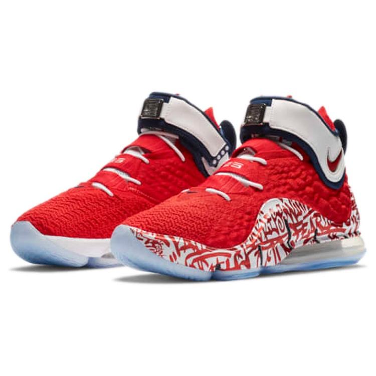 Nike LeBron 17 EP 'LeBron 4 Red Graffiti' Men's CT6052-600