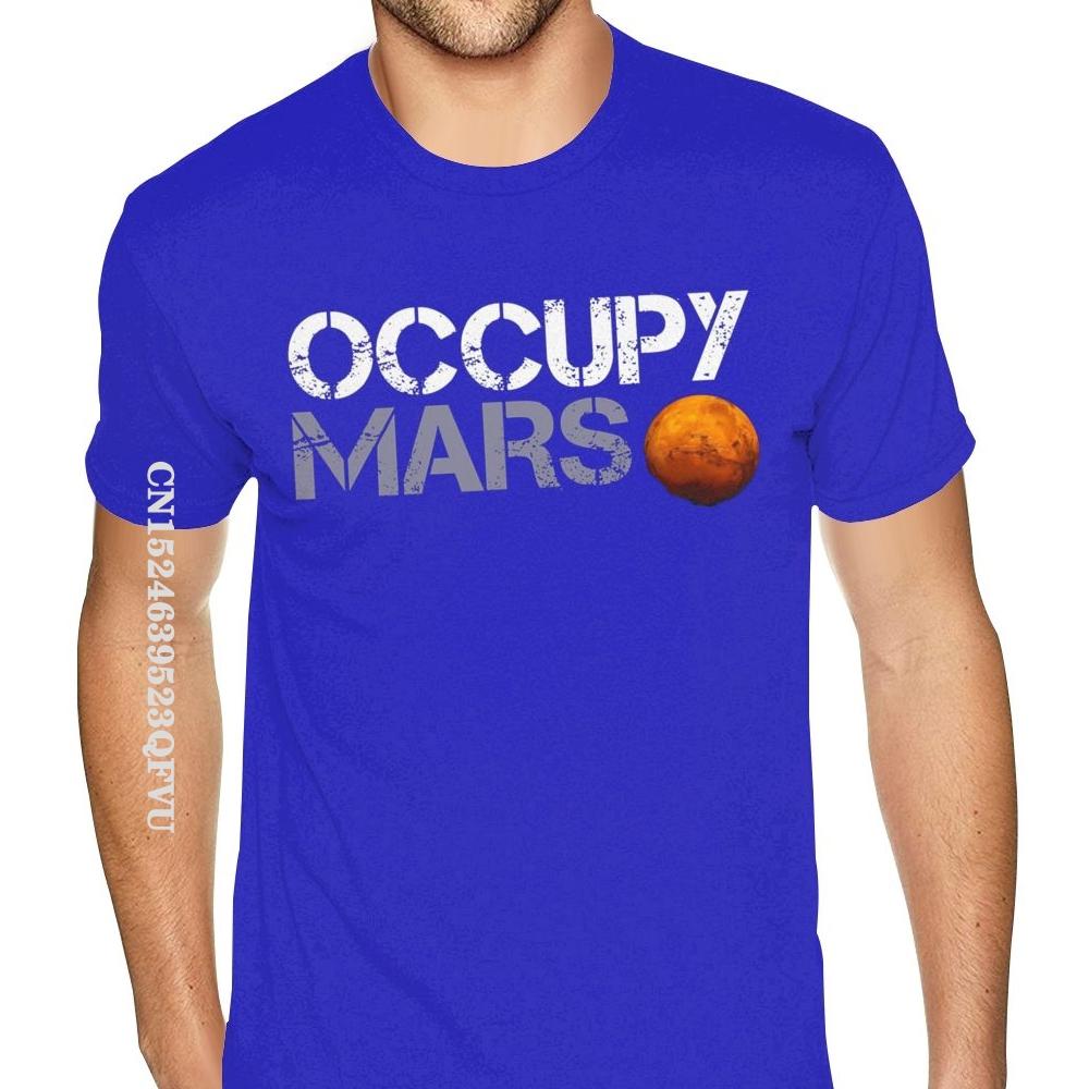 Family Elon Musk Occupy Mars Tshirt Vintage Fashion CCCP Cotton Male Plus Size Black T-Shirts Camisa Streetwear