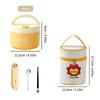 Ceramic Lunch Box Portable Insulated Food Storage Container With Lid Microwave Bento Box Sealed Leak Proof Food Jar