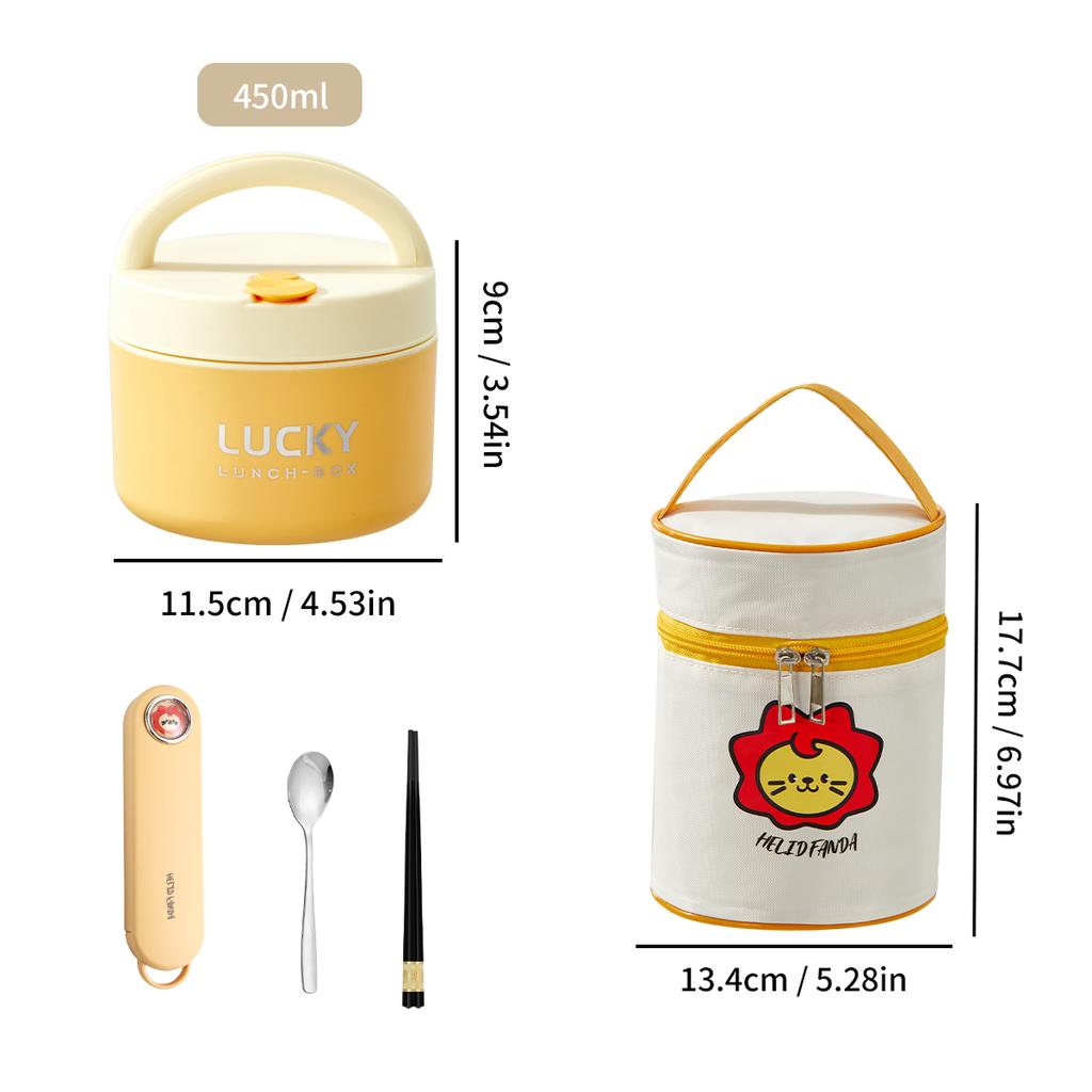 Ceramic Lunch Box Portable Insulated Food Storage Container With Lid Microwave Bento Box Sealed Leak Proof Food Jar