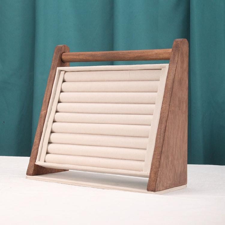 Многофункциональная деревянная подставка для украшений, подставка для браслетов, подходит для демонстрации и хранения колец, серег и браслетов.