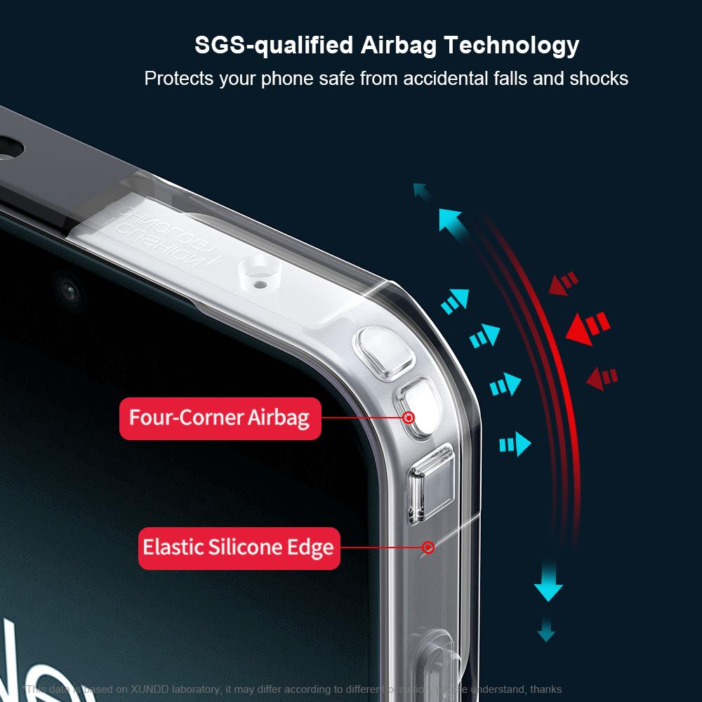 XUNDD Чехол для OnePlus 13T 5G Ударопрочный ТПУ + Акриловая прозрачная задняя панель Чехол для телефона