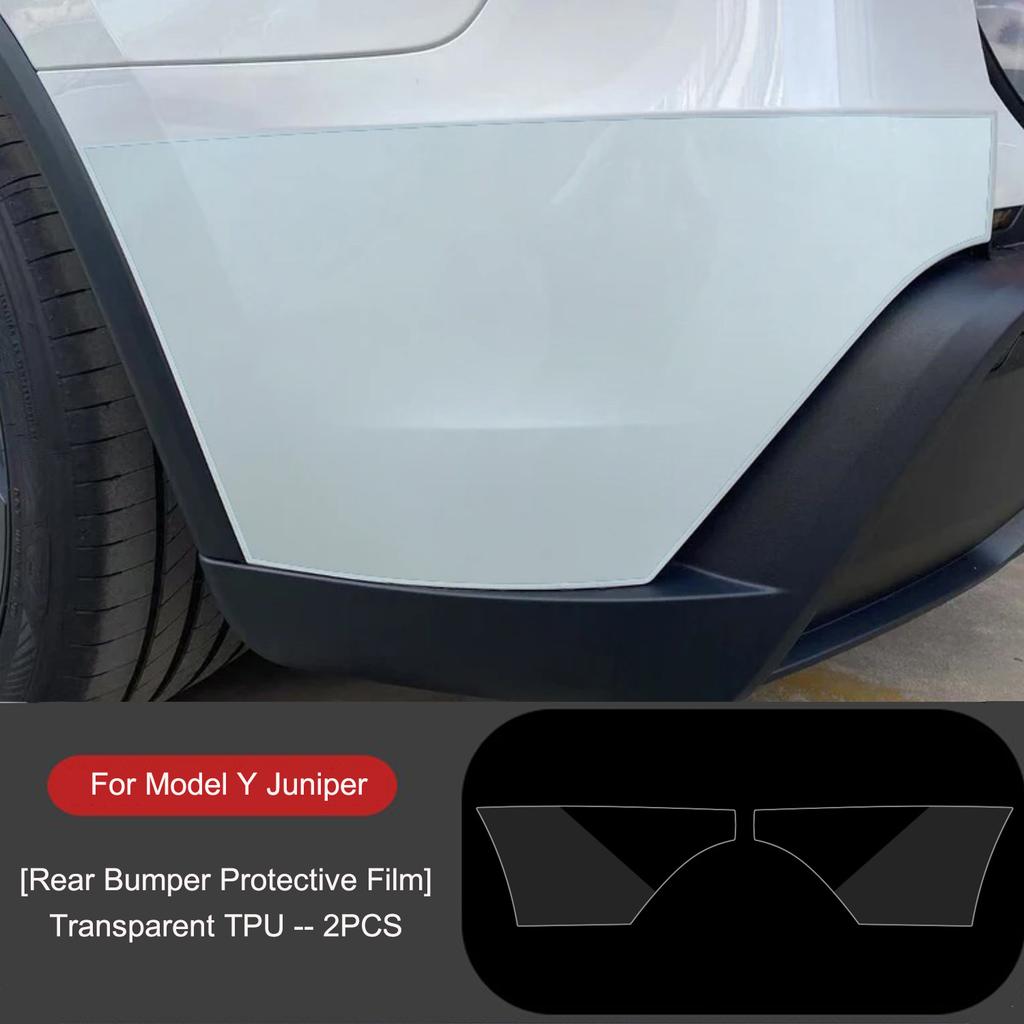 For Tesla Model Y Juniper Front Bumper Sides Corner TPU Protector Film New Model Y 2025 Anti-Scratch Film Invisible Car Clothing