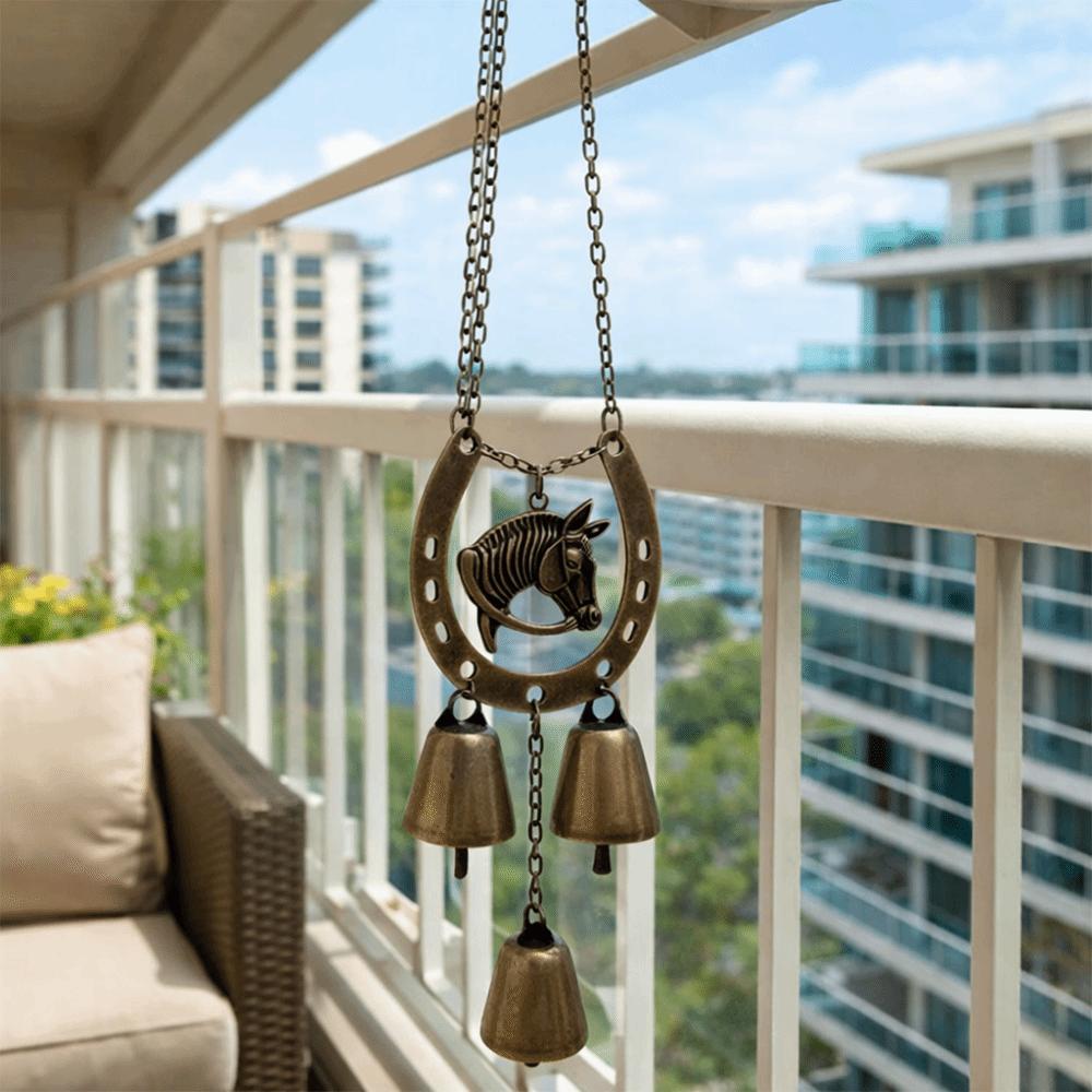 Винтажный Подвеска Копыто Счастливой Лошади Декоративный Садовый Подвесной Орнамент Подвесная Музыка Ветра Подарок