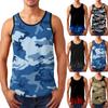 Мужская повседневная модная летняя спортивная жилетка без рукавов с принтом и круглым вырезом, верхняя блузка