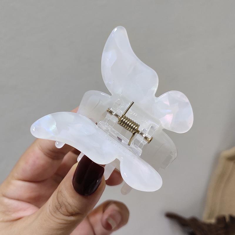 Винтажный ацетатный зажим для волос Бабочка Зажим для волос Клешня краба Для женщин Девочек Заколка Модный держатель для хвоста Аксессуары для волос