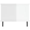 Coffee Table, High Gloss White, 90x50x40 Cm