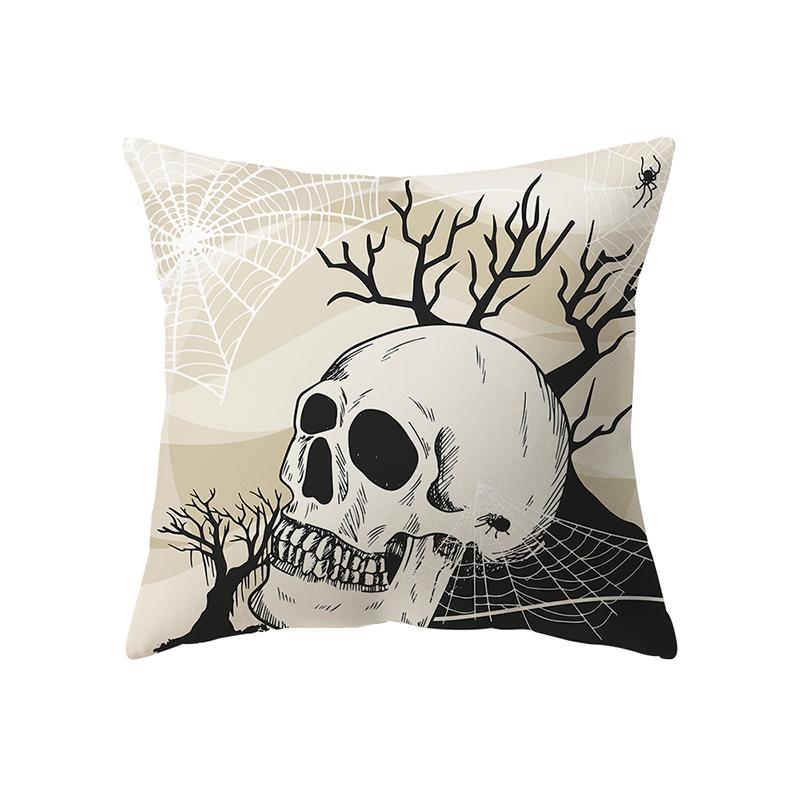 Наволочка с изображением черепа и тыквы, тема Хэллоуина, наволочка для дивана, стула, кровати, наволочка, домашний декор