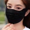 Women Eye Protection Lace Outdoor Solid Color Face Scarf Ice Silk Mask Face Cover Sunscreen Mask