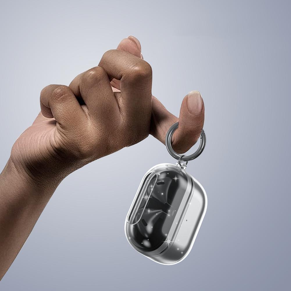 Прозрачный защитный чехол с брелоком для Samsung Galaxy Buds 3/3 Pro #AU