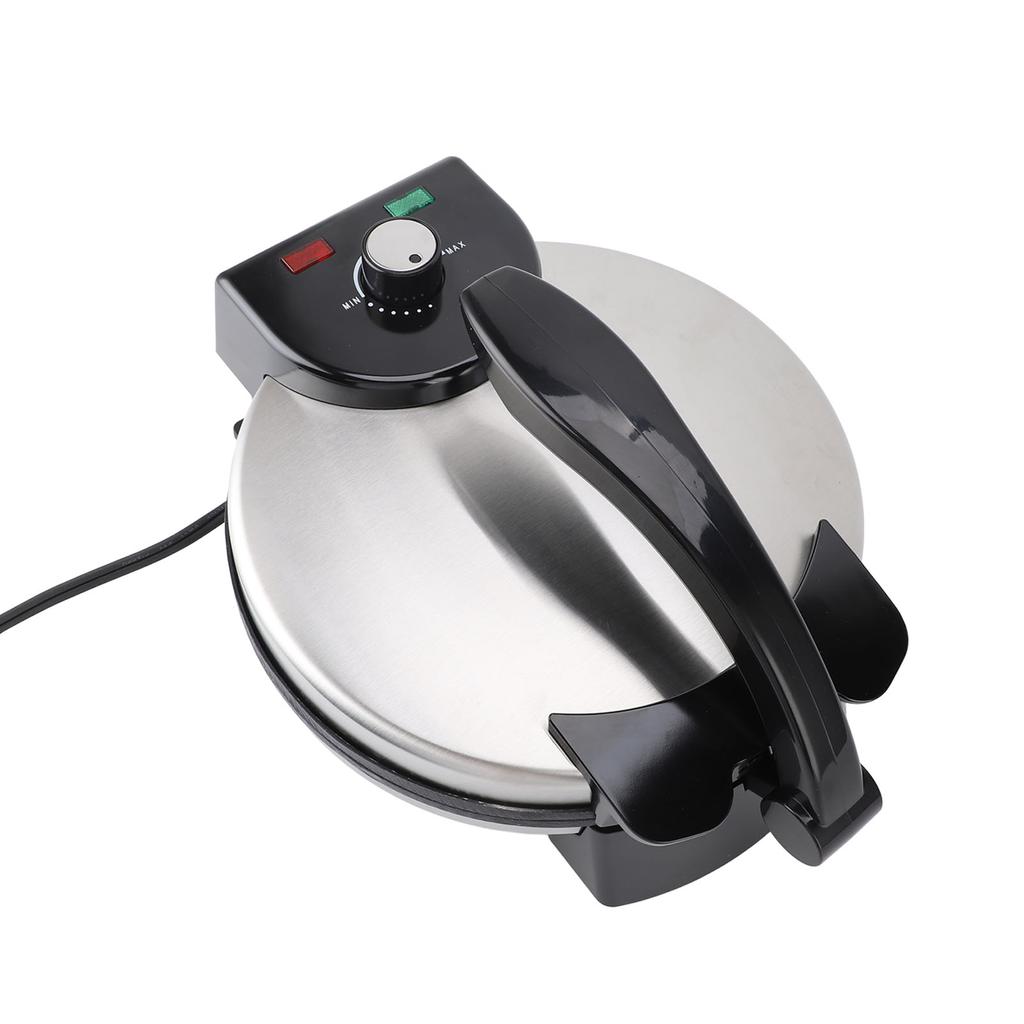 Electric Tortilla Maker 10in Knob Temperature Control Anti Stick Roti Maker Machine with Stainless
