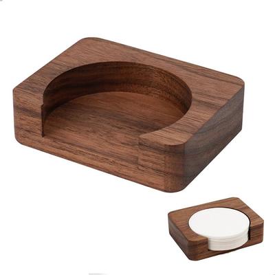 Watchget Бумажный фильтр для эспрессо Хранение кофейных фильтров Кофейный фильтр Подходит для круглых Одноразовая упаковка Сетчатая бумага Изготовлен из дерева Держатель, Контейнер, Диспенсер,