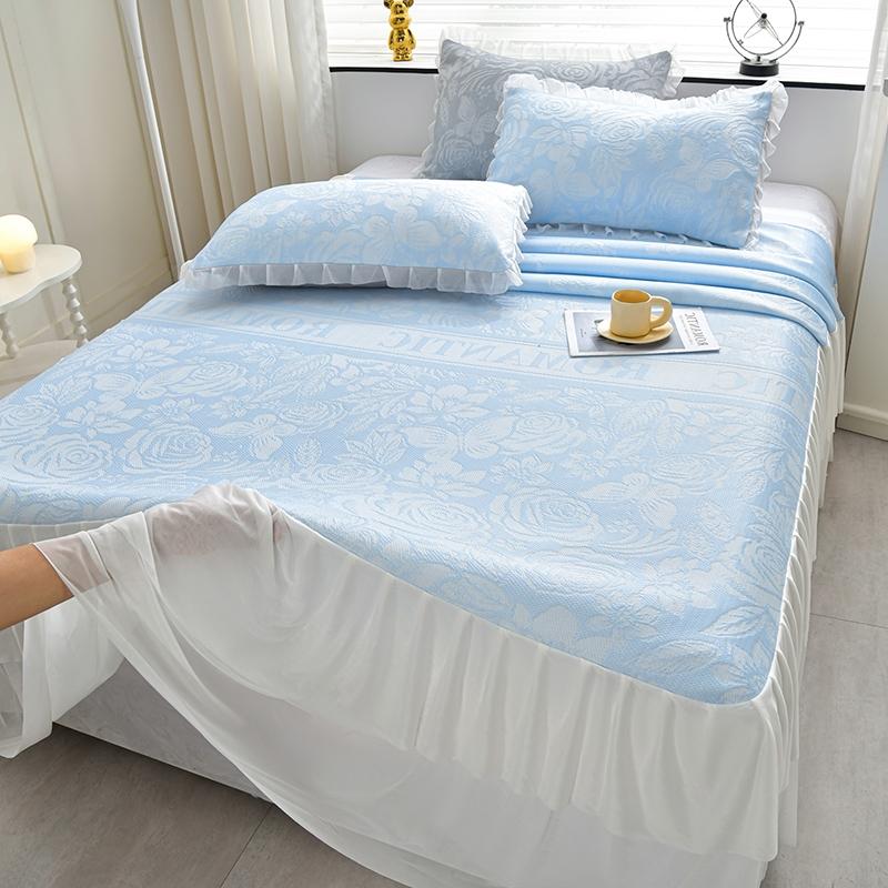 Mei Yun Ge 400g A-class Jacquard Ice Cool Bean Cool Bed Skirt Cool Mat