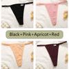 FINETOO 4Pcs Women Cotton Thongs Adjustable Low Waist Underpants Sexy Female G-string Seamless Bikini Panties Underwear Lingerie