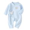 Unisex Baby Cotton Sleepwear With Diagonal Tie Fastening For Infants