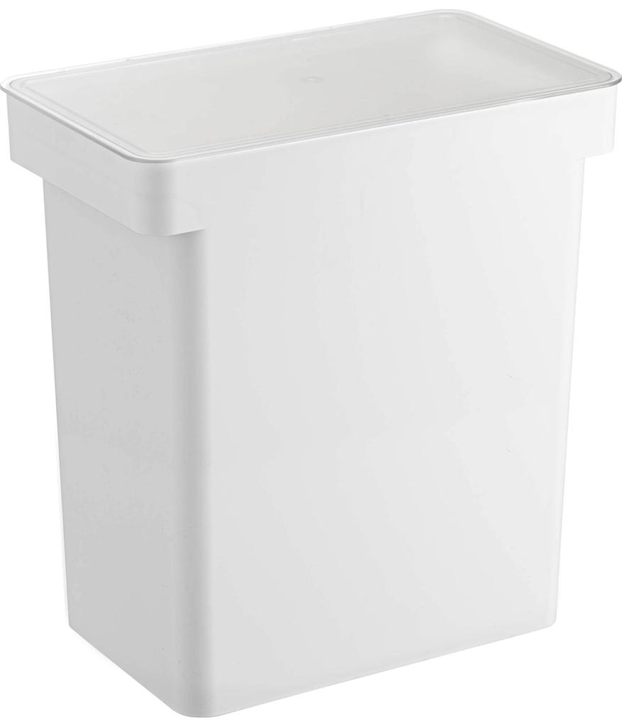 Yamazaki Jitsugyo 5425 Sealed Rice Bottle, 20kg, Measuring Cup Included, White, Approx. W41XD24XH42.5 [Lid Open 65.5cm (Rice Bottle)] Approx.
