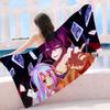 Полотенца для пляжа из микрофибры No Game No Life, быстросохнущие, для песка, для бассейна, для путешествий, плавания, йоги