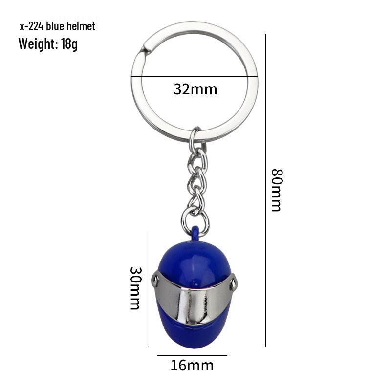 Mini 3D Motorcycle Helmet Keychain: Custom Simulation Safety Helmet