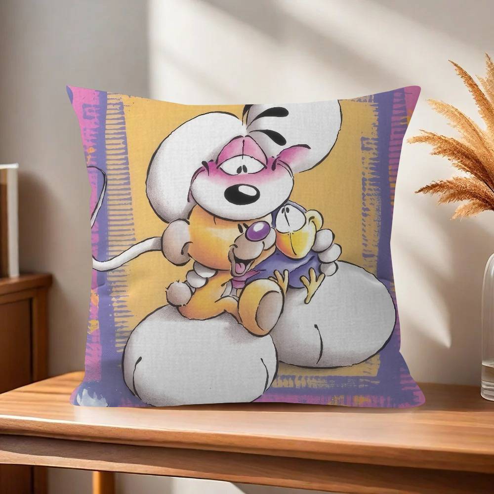 Cartoon DDiddl love cute kawaii Pillowcase toon Gift Cushion Cover Bedroom Home Sofa Chair Seat Decor pillow case