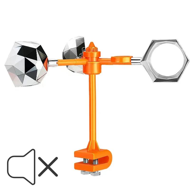 Солнечный 3-в-1 отпугиватель птиц: Ультразвуковой звук, Движение ветра и Светоотражающая вспышка для Сада, Фермы, Пруда