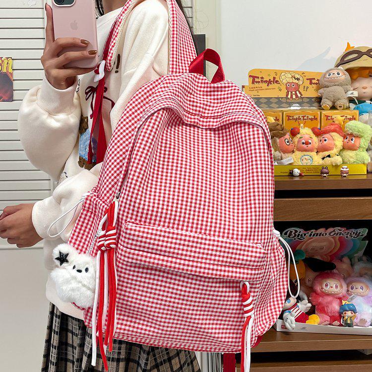 2025 High-Capacity Stylish Backpack for Girls - Schoolbag for Junior and Senior High Students