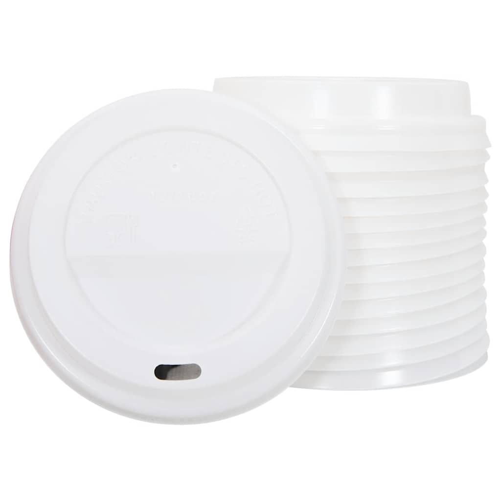 Vidaxl Papierowe Kubki Z Pokrywkami, 1000 Szt., 16Oz, 400Ml