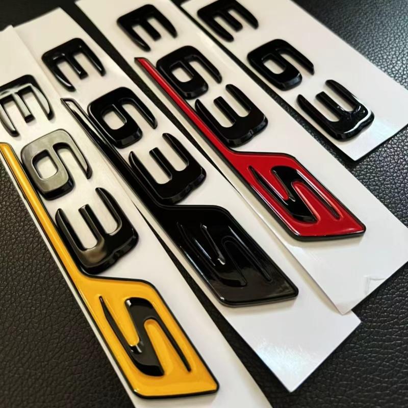 Suitable for ABS Black Auto Letter E63 E63S Logo Logo Sticker Car Luggage Badge Decal Mercedes Benz E63 E63S W213 Accessories PT5