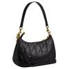 Coach Teri 15 Zipper Cover Leather Mini Shoulder Bag Women bags Gold Black CDY83-IMBLK