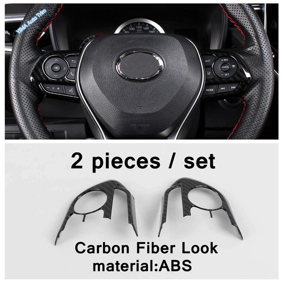 Car Steering Wheel Button Decor Cover Trim Accessories Interior For Toyota RAV4 Corolla Camry Corolla Cross Venza Harrier Avalon