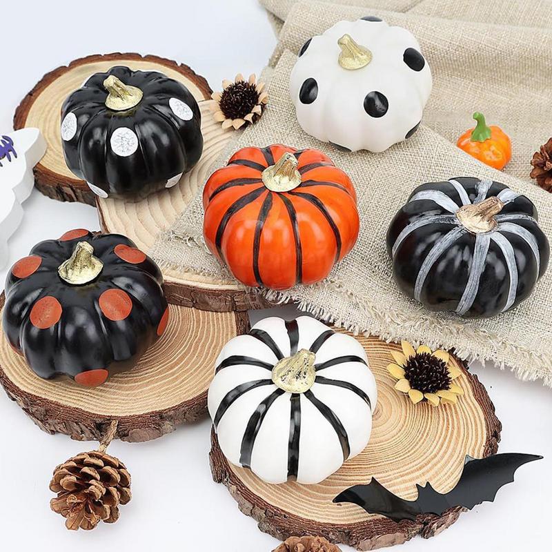 Halloween Pumpkin Ghost Fall Thanksgiving Ghost Pumpkin Table Decorations for Home Holiday Tabletop Decorations