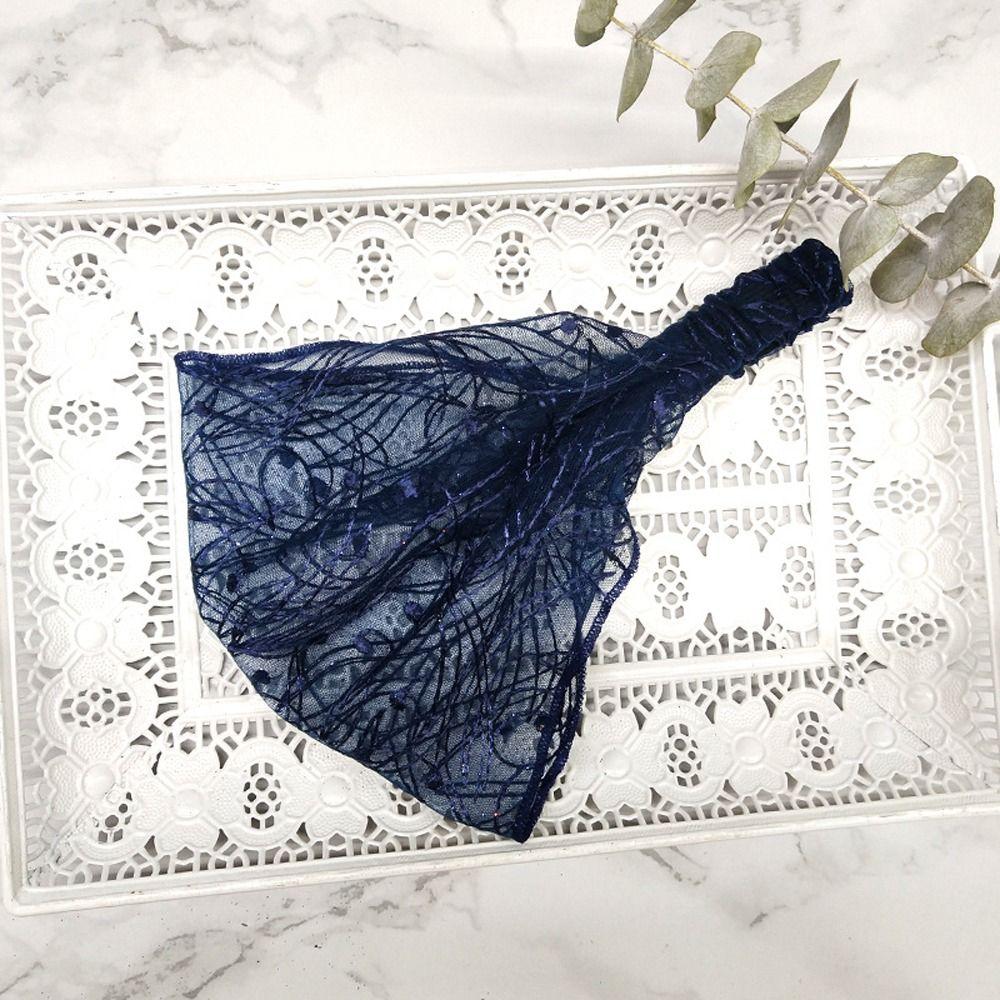 Fashion Headwear Mom Headwear Women Head Wrap Mesh Headband Lace Flower Hairbands Korean Hair Hoop