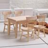 1/12 Miniature Doll House Furniture Wooden Dining Table Chair Simulation Toys