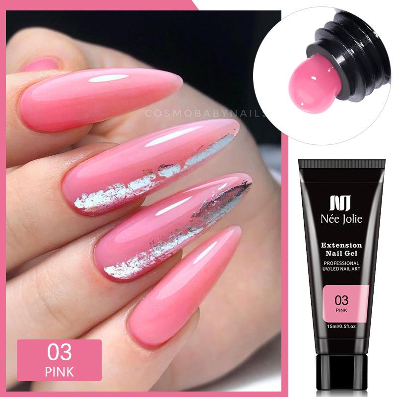 Клей для наращивания ногтей 15 мл, безбумажный лоток, гель для наращивания ногтей с кристаллами, УФ-клей для фототерапии, клей для лака для ногтей