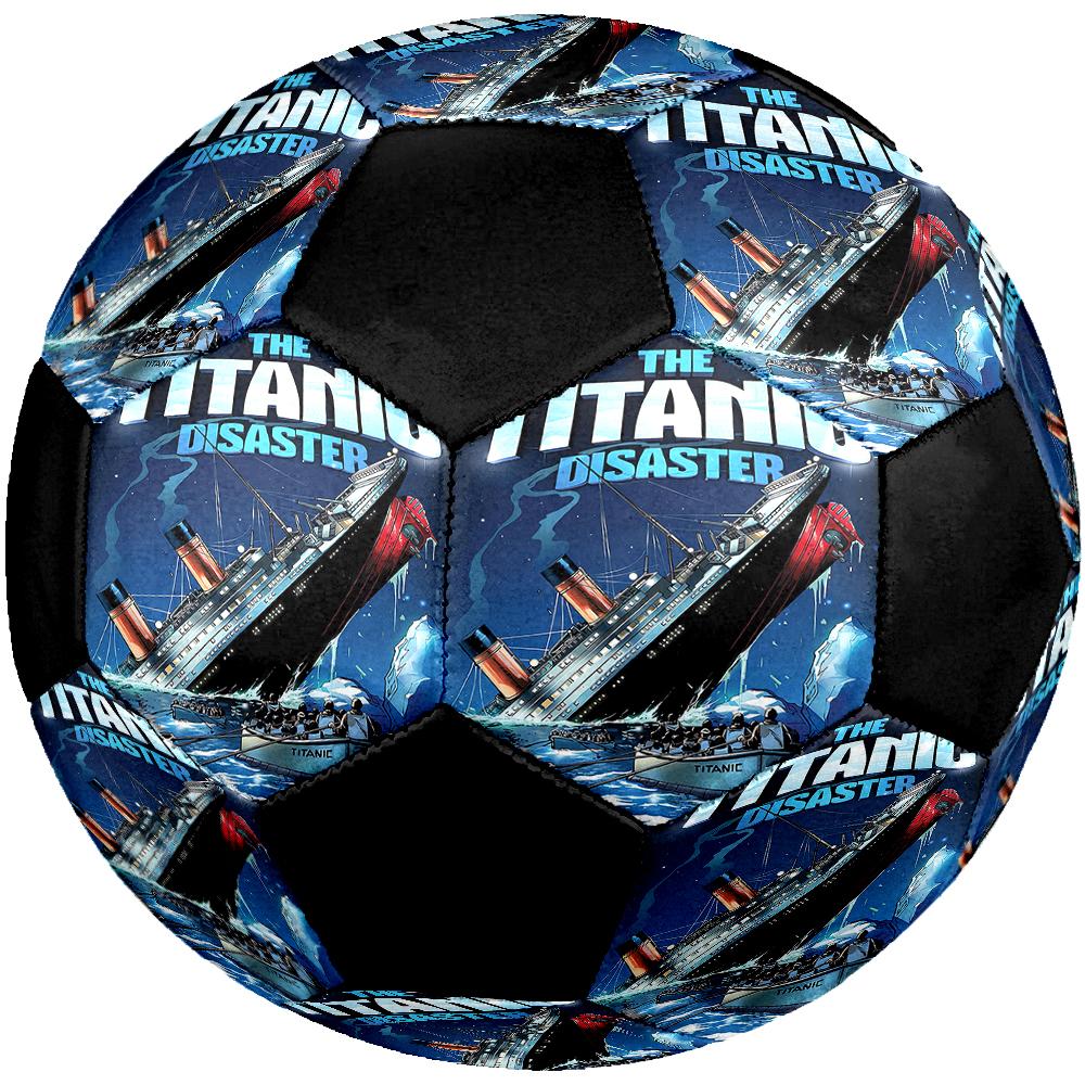 Titanic Theme Size 5 Soccer Ball, Suitable for Both Indoor and Outdoor Matches, a Gift Suitable for Everyone.