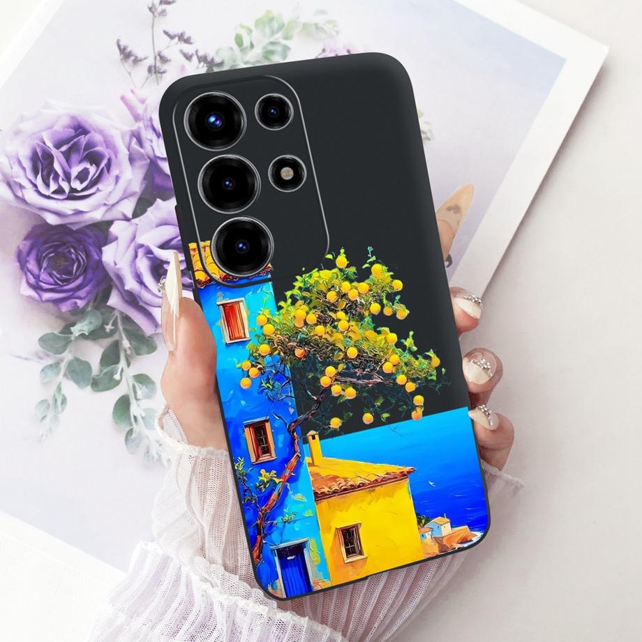 For Itel S26 Ultra Super 26 Ultra 26Ultra Phone Case Soft Black Silicone Cover Butterfly Dragon Cat Floral Painting Bumper Funda