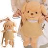 45cm High Quality Dog Stuffed Doll Backpack Wearing Skirt Puppy Stuffed Soft Backpack Home Decor for Girls Birthday Gift
