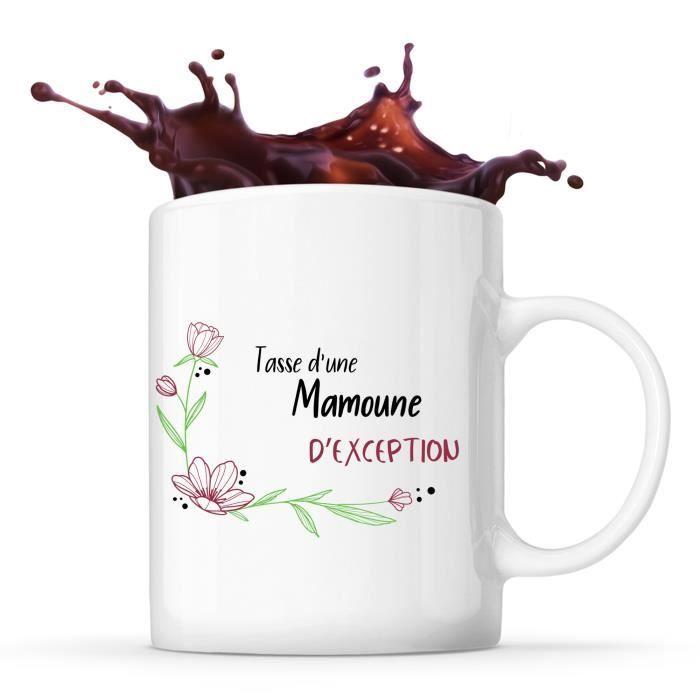Mug - Mamoune d'Exception - Céramique - Blanc - Cylindrique - Compatible lave-vaisselle