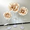 Elegant Wedding Aisle & Stage Floral Decor: Silk Net & Foam Paper Flowers